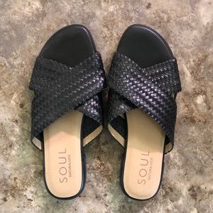 Naturalizer SOUL Royale Sandal Black Leather